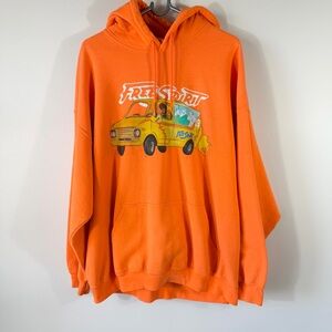 Khalid Free Spirit 2019 Tour Hoodie Sweatshirt Orange Size XXL